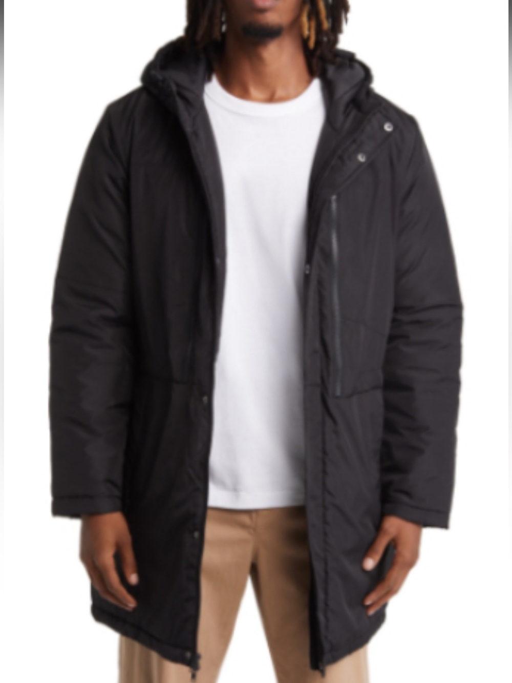 BP • Men’s Water Resistant Long Puffer Jacket
